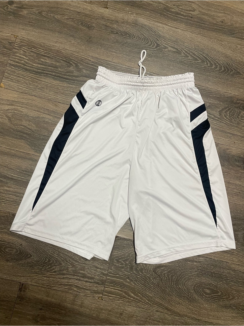 Holloway White team performance Athletic Shorts white Black Accents adult large